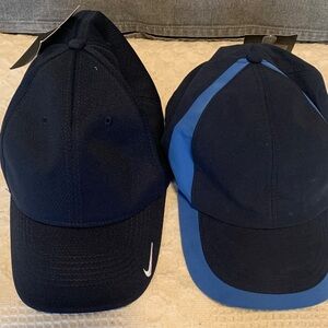 2 Brand new with tagsNike Men's Dark Blue and Light Blue Hats